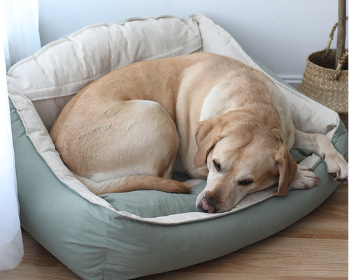 Washable Large Dog Cushion Comfortable And Warming Rectangle Dog Bed