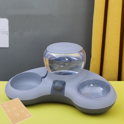 Crescent Moon Automatic Food Water Bowl Anti Upset Dog Basin
